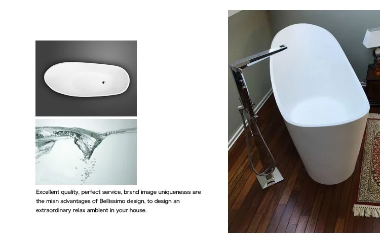 bs-8605 special bath tub stone resin/solid surface material