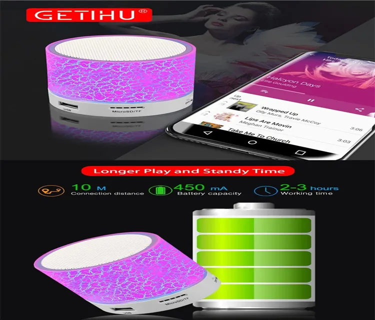 Wholesale LED Mini S10 Speakers Portable Wireless speaker bluetooth speaker - ANKUX.COM