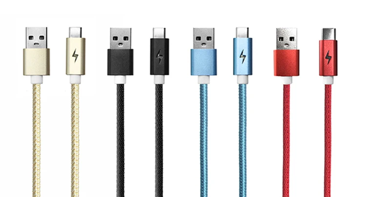 Data and charger High Speed Standard USB 2.0 A Male to type C cable with customized logo