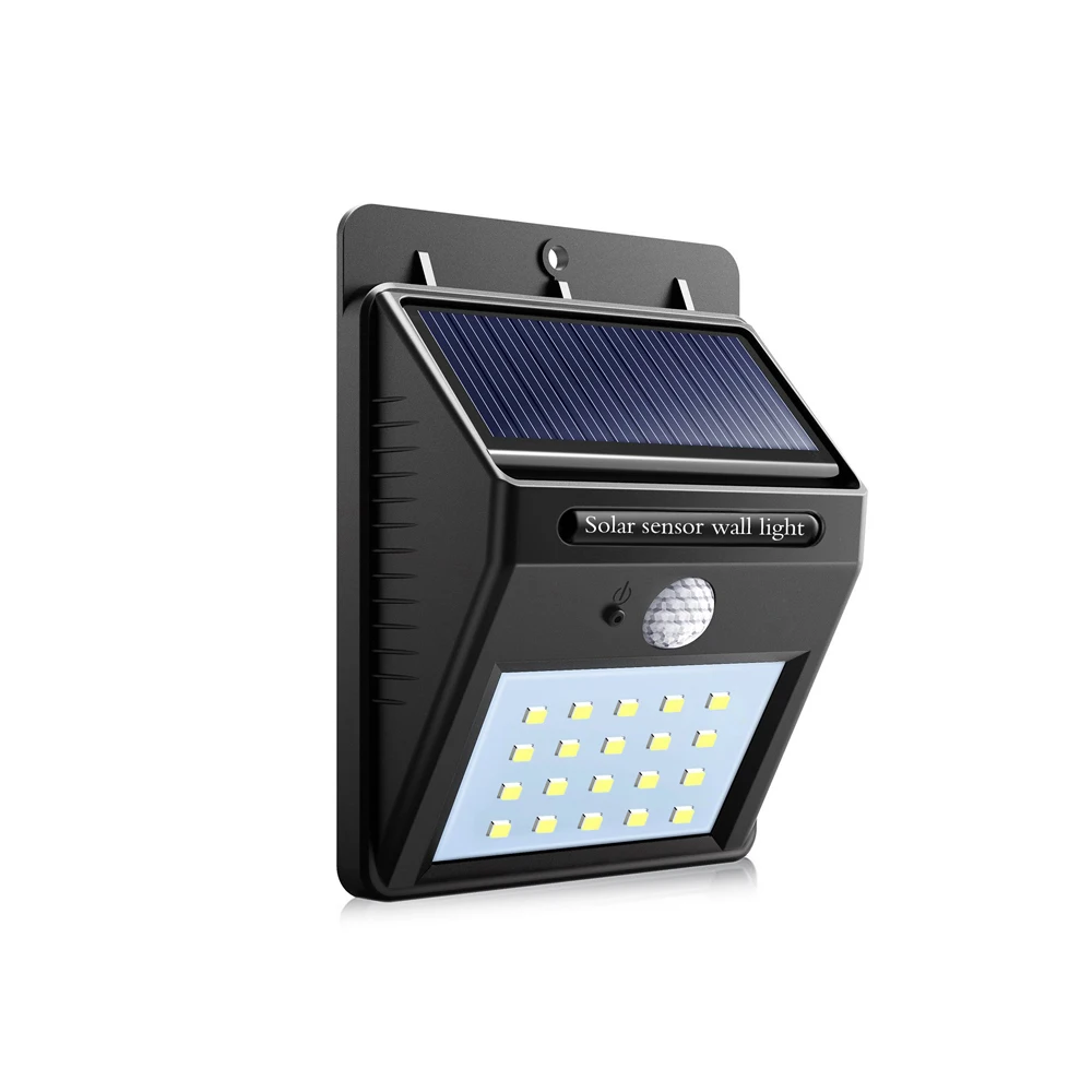 20 led 户外太阳能产品 led灯 pir 运动传感器太阳能灯小型防水 led灯