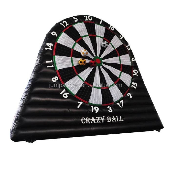 4 meters high inflatable football darts board game factory