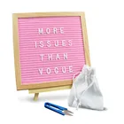 Oak Frame 10x10, 10x12, 12x16 Felt Letter board Inter changeable White Letters board