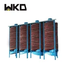 mining equipment lead copper silica sand processing line wet spiral separator