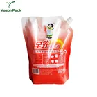 Stand Up Pouch With Spout Stand Up Pouch Plastic Soap Foam Packing Bag With Spout For Liquid Soap
