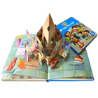 Custom OEM design kid books 3D colorful children cartoon animal books printing