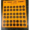 Laser cut 3mm thickness acrylic weight loss board plaque tracker pounds