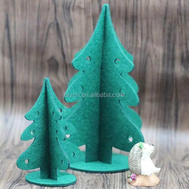 handmade free standing 3d felt christmas tree