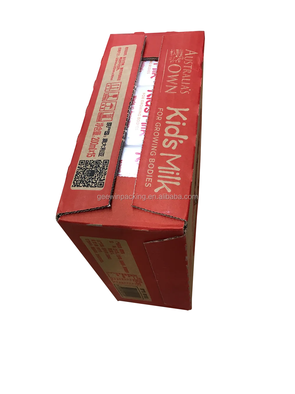 packing box carton style foldable paper corrugated box material