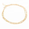 Fancy gold hand satellite chain bracelet design for girls
