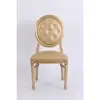 resin gold chiavari chair with cushion