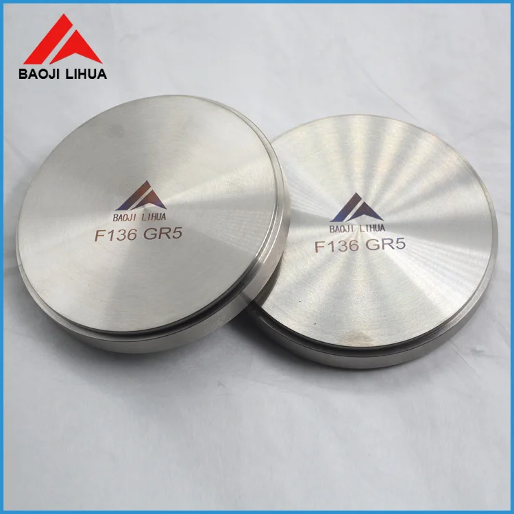 Medical Gr5 Eli Titanium Disc titanium block 98mm/98.5mm for dental