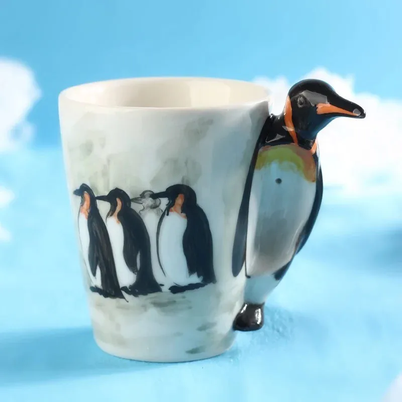 3d animal cup, ceramic animal hand painting ceramic mug,coffee mug