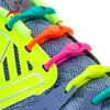 Colorful No Tie Easy Multi Color Elastic Shoelaces Silicone Elastic Shoelace Silicone