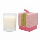 Private logo custom glass jar massage candle wholesale with cheap price