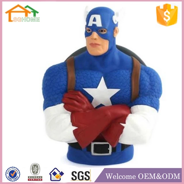 made best home decoration gift polyresin resin marvel bust