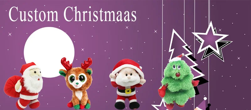 santa claus, christmas tree, elk, snowman, christmas hat plush