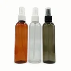 boston clear amber brown refillable travel 120ml empty plastic pet spray bottles for body mist