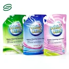 Detergent cleaner plastic bag 1 litre liquid stand up pouch with spout,plastic bag stand up spout pouch