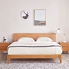 High Quality Nordic Style Natural Oak Bed in King Size/Queen Size Bedroom Set