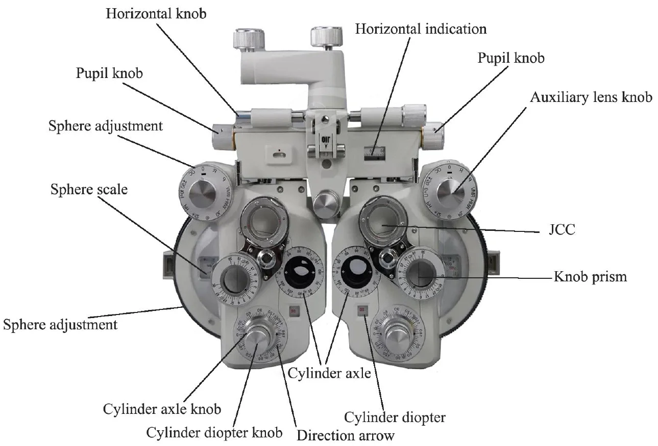 optometry equipment vision tester manual phoropter