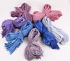 2019 Women Cotton Viscose Blended Tie Dyeing Fold Scarf