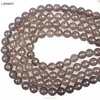 Natural Stone Beads Faceted Gray Agates Round Shape Loose Beads