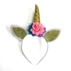 wholesale golden birthday unicorn headband unicorn party decorations for adult