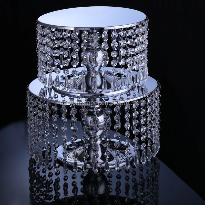 Crystal Chandelier Wedding Cake Stand For Wedding Table Decoration