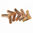 china high quality wooden beard shaper facial hair shaping tool beard comb