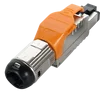 rj45 die casting full shielded cat 6a modular field termination plug