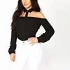 Womens Sexy Backless Long Sleeve Crop Tops