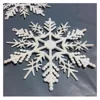 Christmas tree Snowflake White Ornaments Hanging decoration 10cm festival