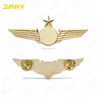 Custom Logo Die Casting Metal Pilot Wings Pin Badge