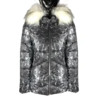 2019 New design winter warm fashion faux fur hooded cotton inside coat women down jacket