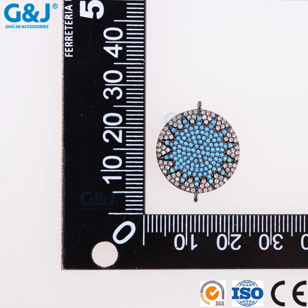 guojie brand wholesale Necklaces with cubic zircon gem stone woman Pendants Jewelry
