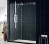 Safety glass square sliding shower room,sliding glass shower door hardware