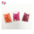 Map Tacks Marking Push Pin Sets With Assorted Candy Color Plastic Beads Head