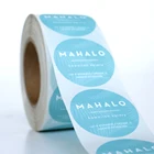 Custom Printed Round Product Sticker, Waterproof Plastic Round Sticker, Adhesive Paper Round Label Sticker