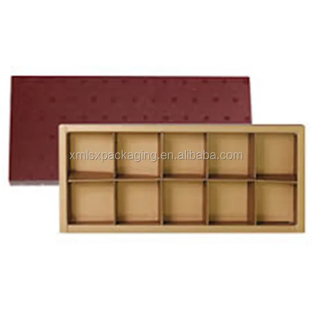 handmade chocolate gift box chocolate box with paper divider