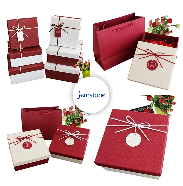 custom luxury rigid cardboard paper gift box with