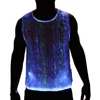 2019 New design luminous fiber optic wholesale glow in the dark T shirt