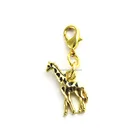 Fashion alloy rhinestone jewelry pendant dangle for necklace or earring giraffe DIY charms