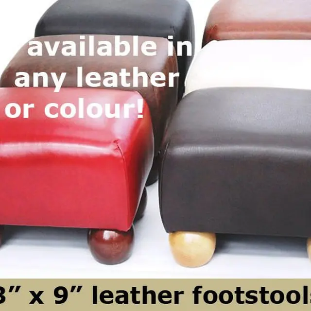 leather footstool uk