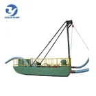 small river or pond dredging sand pumping barges for sale