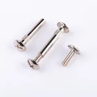 China Manufacture Steel Nickel plated male and female screw fasteners Connecting book screws