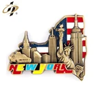 Unique design high quality cheap metal NewYork fridge magnet for souvenir