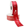 Support Custom Valentine Wedding Print Polyester Satin Ribbon