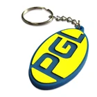 Best give away gifts glow in dark custom logo 2D/3D soft rubber keyring,pvc keychain