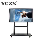 55 inch android wall mount interactive whiteboard touch screen all in one pc with i3/i5/i7 cpu with android dual os