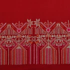 Traditional style multi color indian viscose rayon fabric embroidery borders for ladies dress